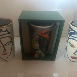 2015&2016 Starbucks ceramic tumblers new lot of 3